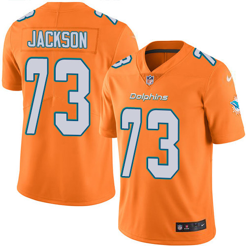 Nike Miami Dolphins 73 Austin Jackson Orange Green Youth Stitched NFL Limited Rush Jersey